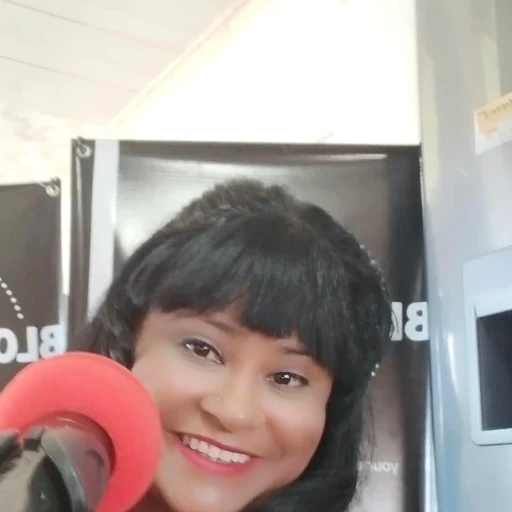Sharleen Jones on air at Bloma Nathi Radio
